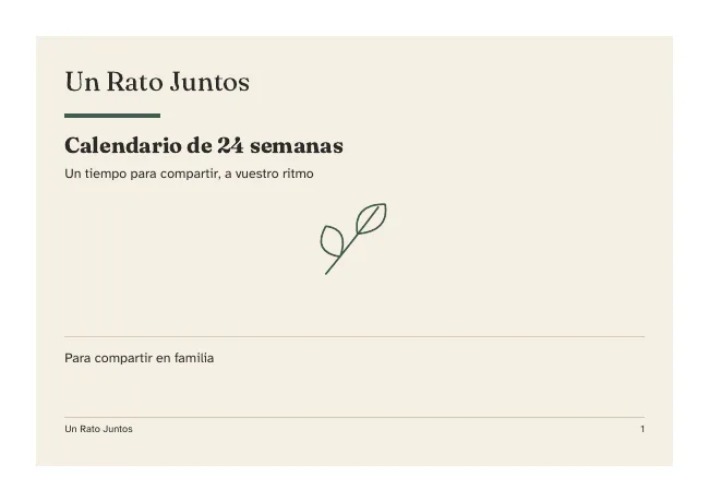 Calendario real de 24 semanas