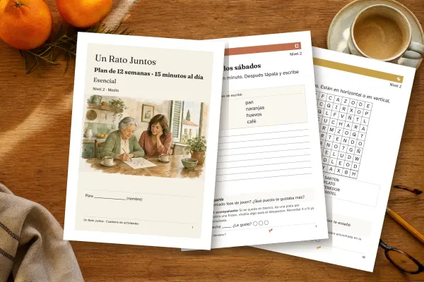 Presentación de las fichas PDF de Un Rato Juntos